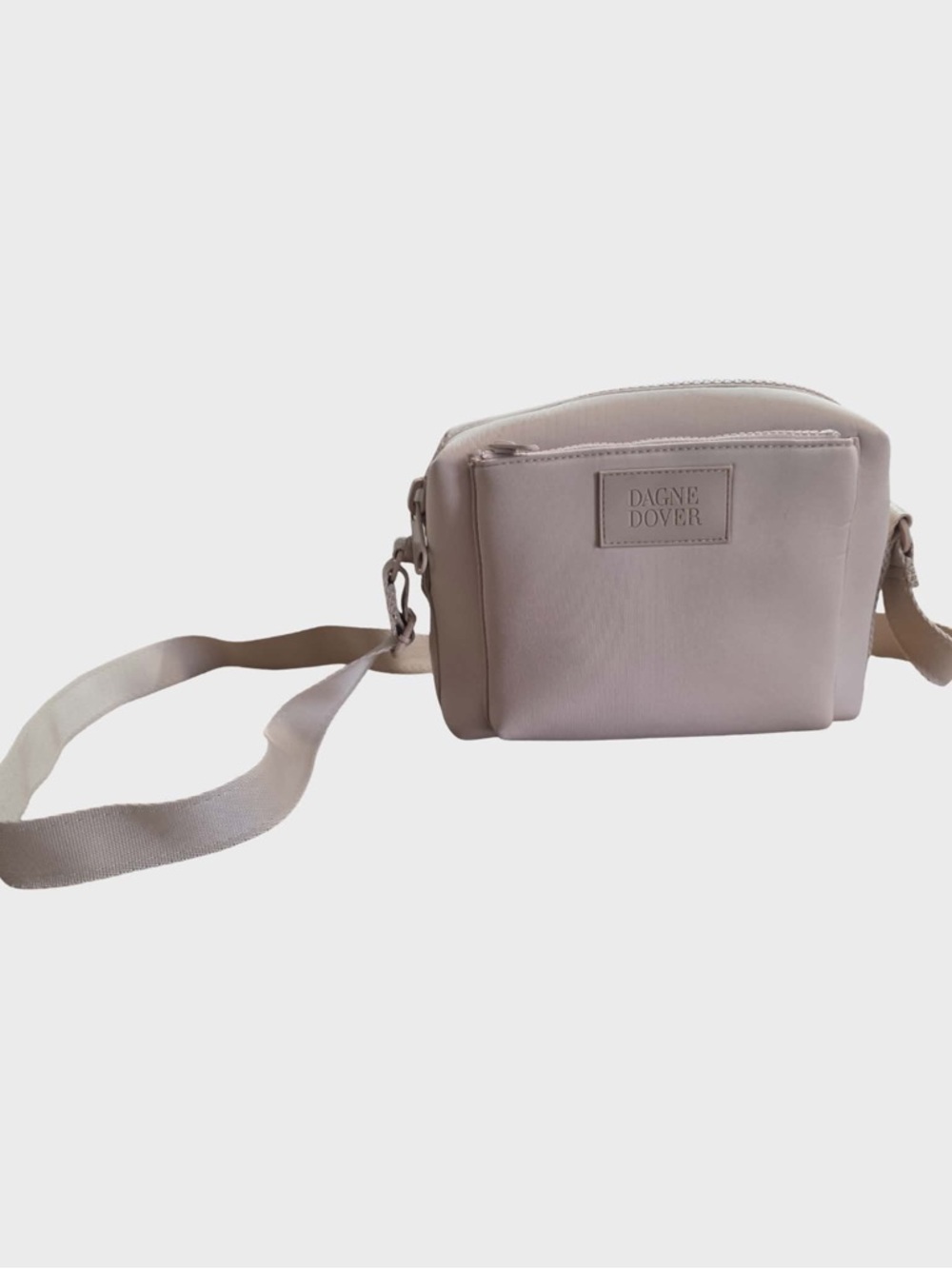 Dagne Dover Compact Crossbody in Pale Blush